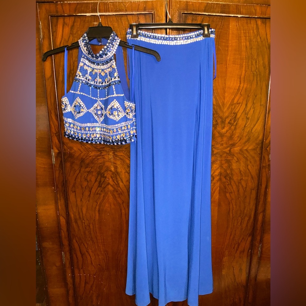Chicas 2 pc Prom Maxi Skirt & Halter Top Size S - Picture 10 of 16